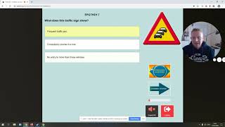 Learning & Sitting Your Greek Driving Theory Test - Live Mock Test screenshot 1