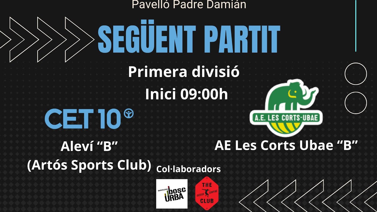 Aleví "B" (Artós Sports Club) - AE Les Corts Ubae "B"