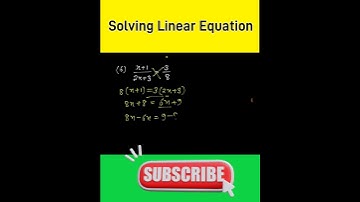Solving Linear Equation Step by step #shortsvideo #short #mathstricks