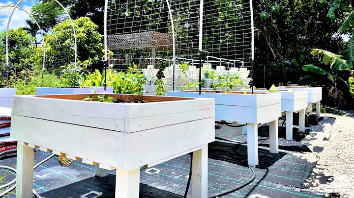 DIY Elevated Garden Bed with Arches: easy garden p...