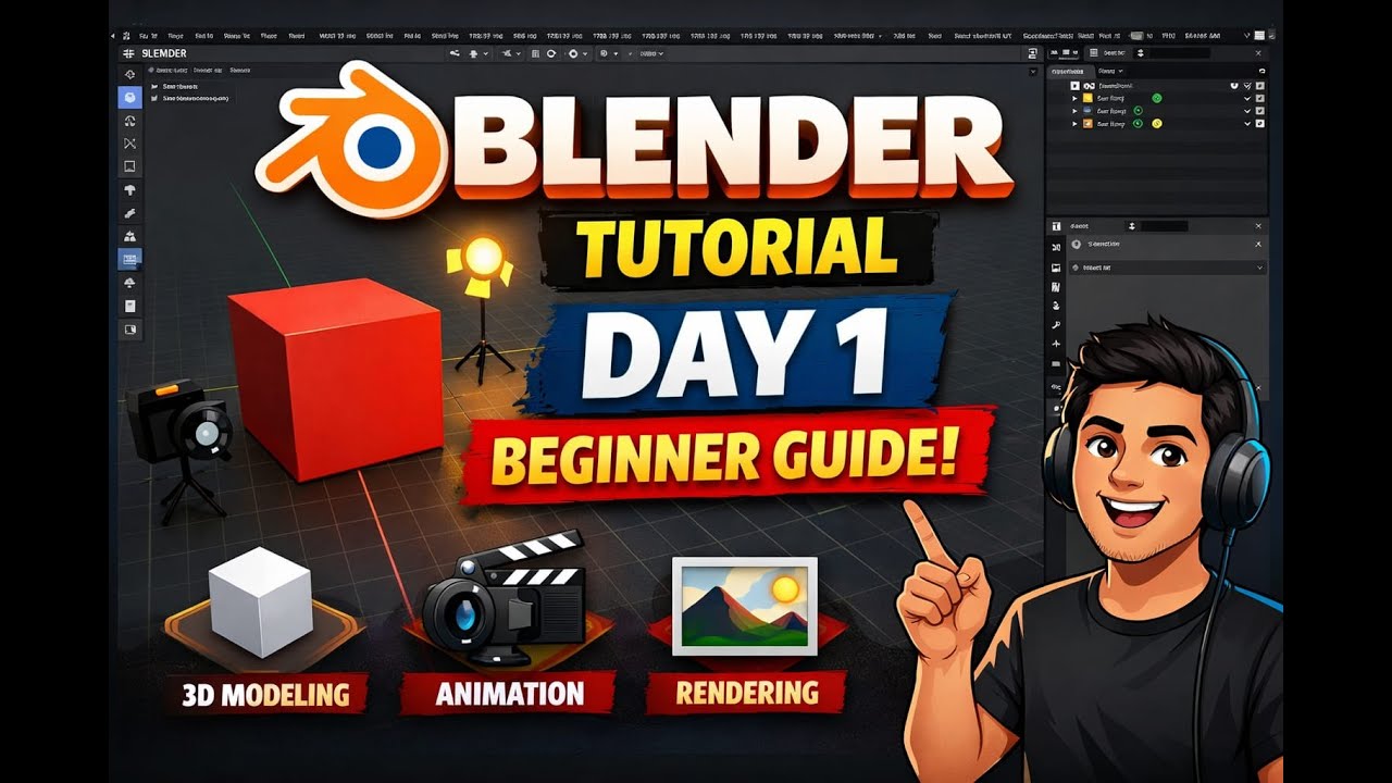 Blender Tutorial Day 1 | Beginner Guide in Tamil - YouTube