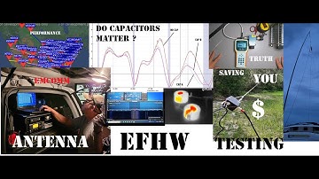 Low Loss EFHW Ham radio HF antenna antenna tests. Do capacitors matter ? DIY and save your money !