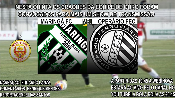 Maringá 0 x 1 Operário  | JOGO COMPLETO | TAÇA FPF