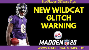 New WildCat Run Glitch! (Warning!) Carolina Offense Madden 20 Offense Tips