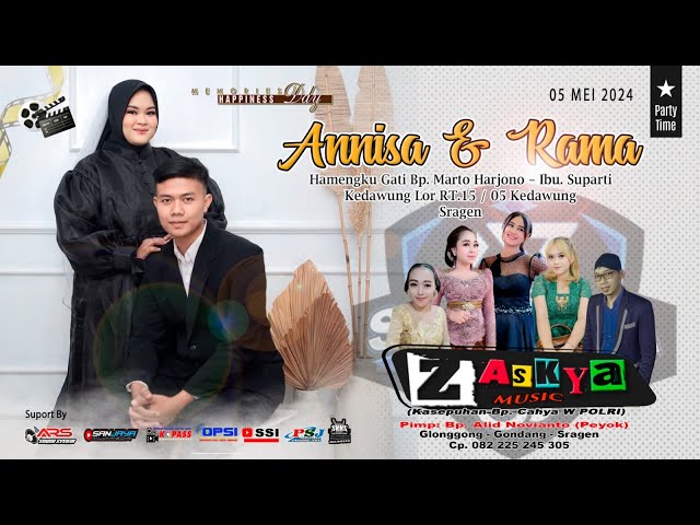 Live ZASKYA MUSIC - Pernikahan  ANNISA u0026 RAMA  ARS JILID 4 || SANJAYA - Kedawung Lor 05 Mei 2024 class=