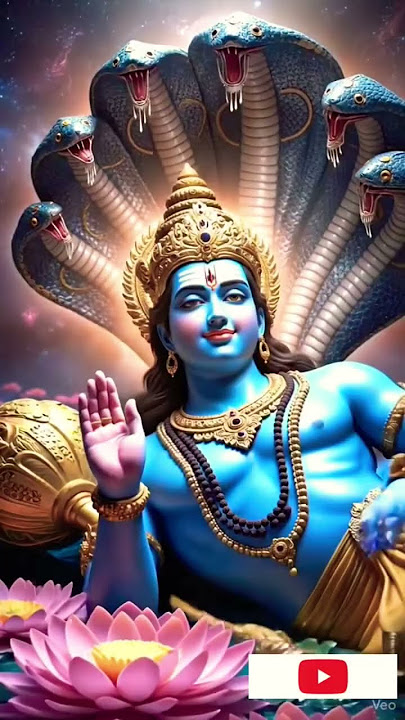 Shri Hari Stotram💫|| 4K Lord Vishnu Mantra || Adhyatmik Rang #jagajjalapalam#vishnu#hari