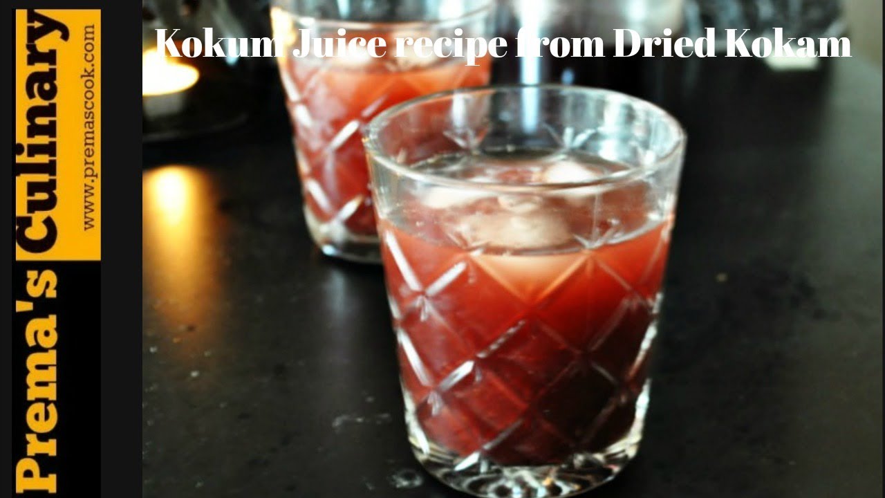 Easy kokum Sharbat recipe,kokam juice made from dried Kokum, Summer