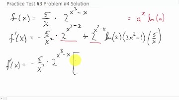 Derivative Practice Test #3 Problem #4 Solution
