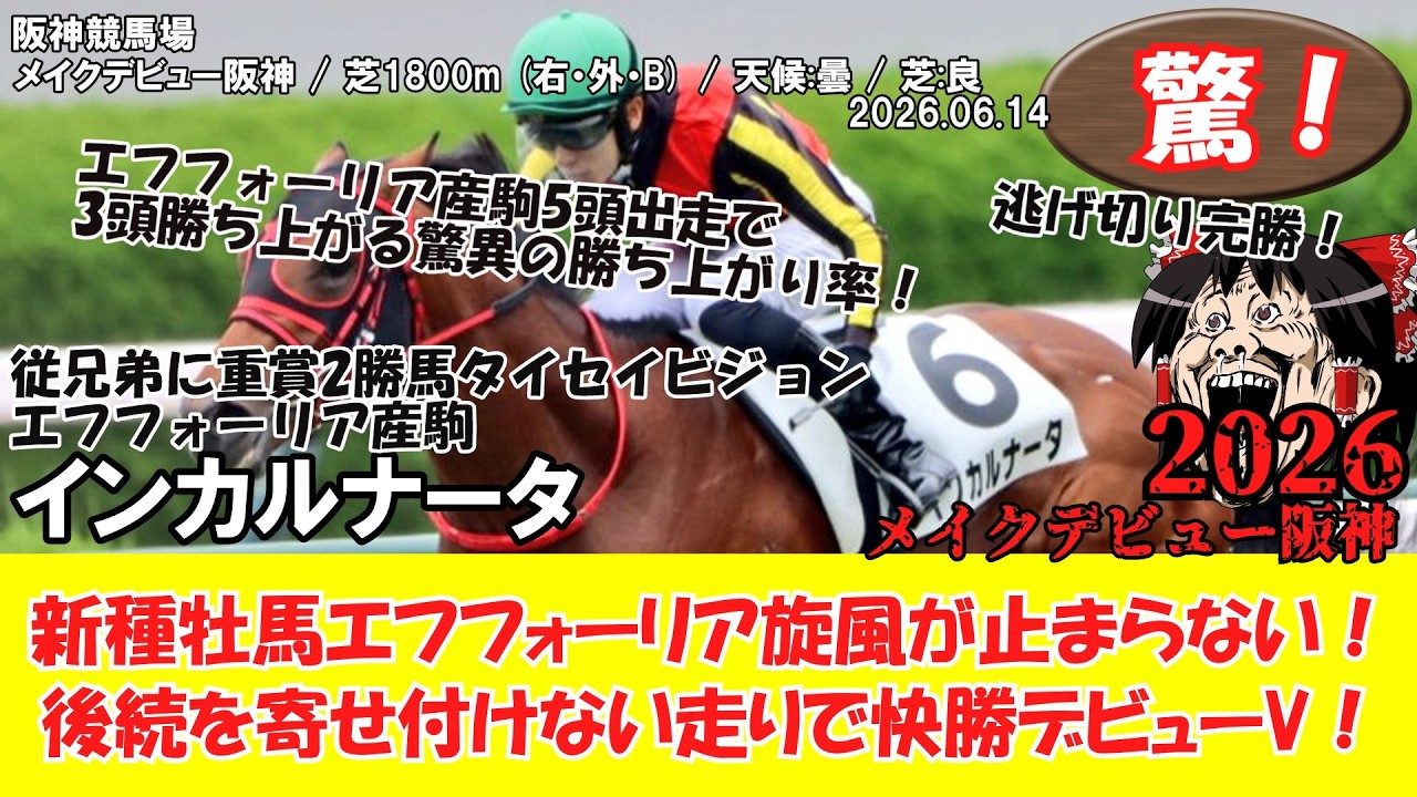競馬】 驚き！新種牡馬エフフォーリア旋風が止まらない！後続を