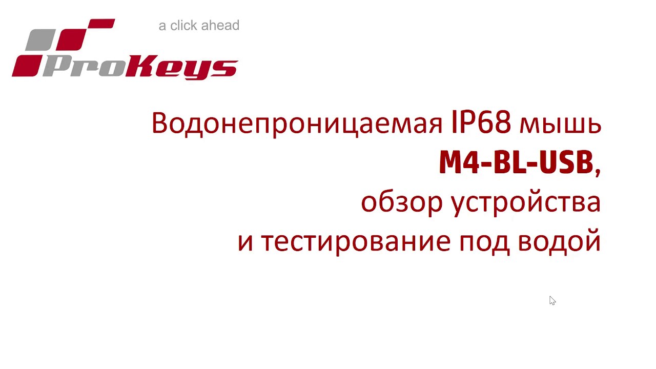 Защищенная мышь M4-BL-USB с защитой IP68