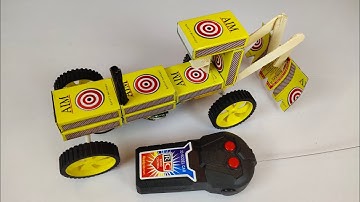 How To Make Remote Control Matchbox Tractor At Home With Cultivator | Diy Toy Tractor - Gero Tech