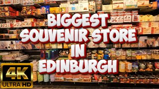 [4K] THE BIGGEST SOUVENIR SHOP IN EDINBURGH - TARTAN WEAVING MILL
