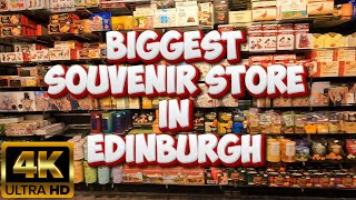 [4K] THE BIGGEST SOUVENIR SHOP IN EDINBURGH  TARTAN WEAVING MILL