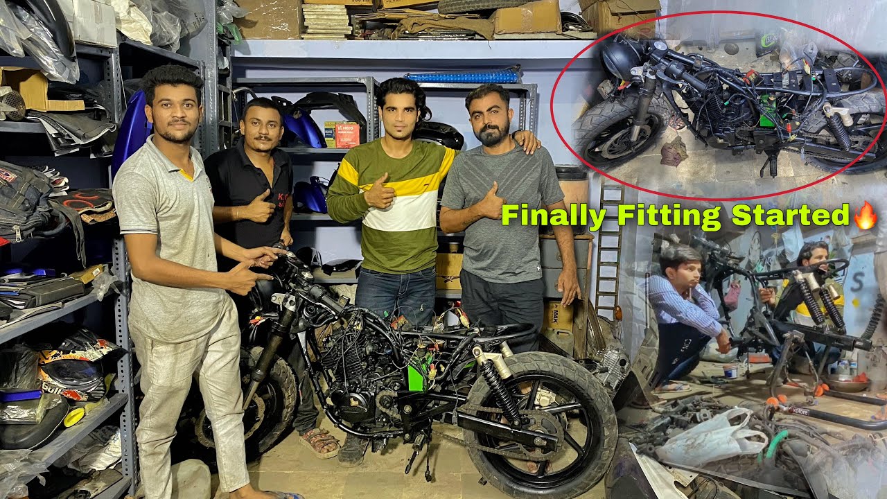 Finally Cafe Racer Fitting Work Started🔥