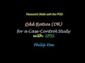 Odds ratio SPSS - YouTube