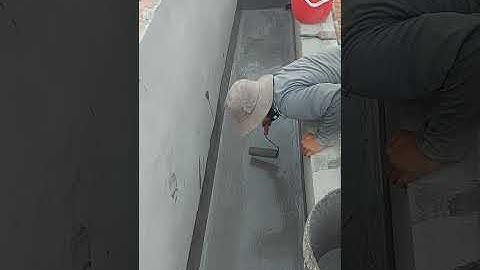 CHỐNG THẤM  MÁNG  NƯỚC CÓ LƯỚI THI CÔNG 3 LỚP.