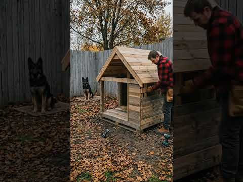 Upcycling Old Pallets into a Cozy Dog Cabin 🌧️❤️ thumbnail