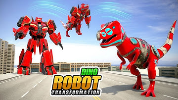 Dino Robot Car Game Dinosaur Robot Transform hero Android Gameplay