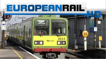 Iarnród Éireann Irish Rail DART 8520 EMU 8523 arrives & departs Dublin Connolly Station Platform 4