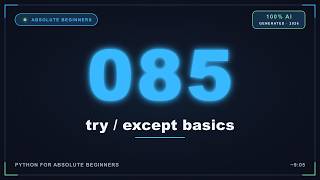 try except basics