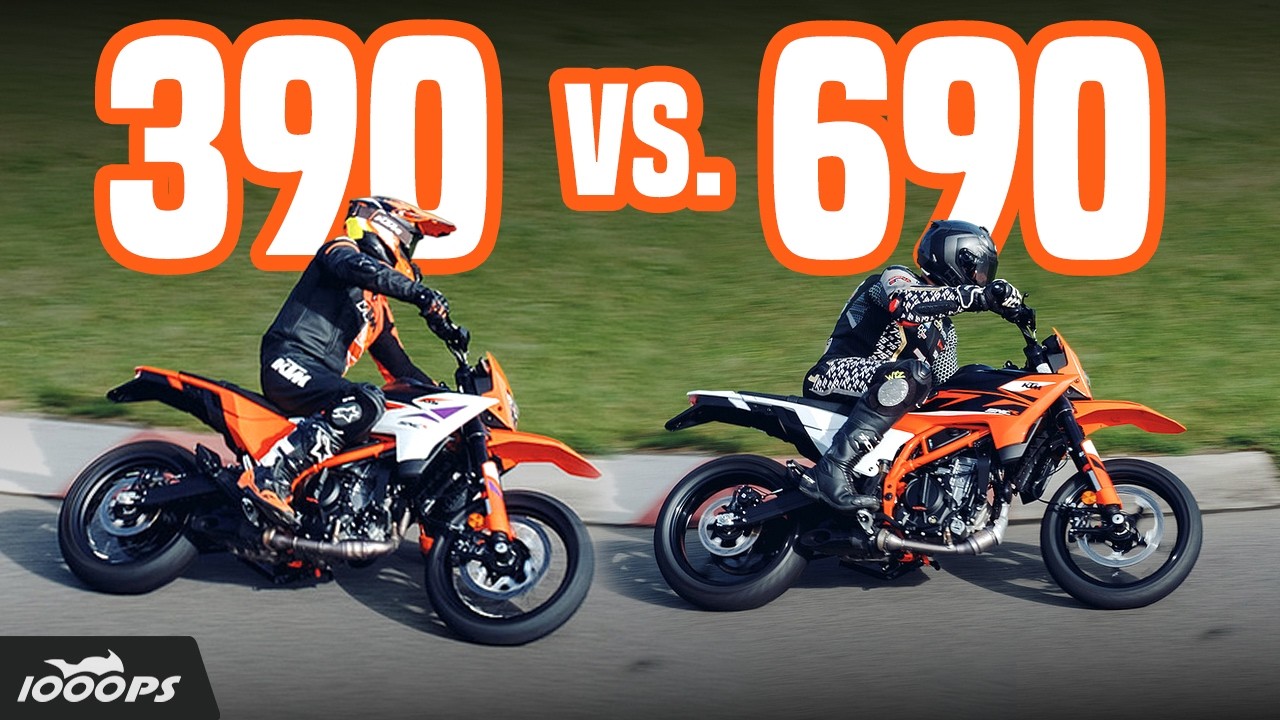 KTM 390 SMC-R vs. 690 SMC-R – Wie viel Supermoto braucht man wirklich?