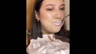 Marshmallow with yummy pink cream satisfying video By Meri Asmr