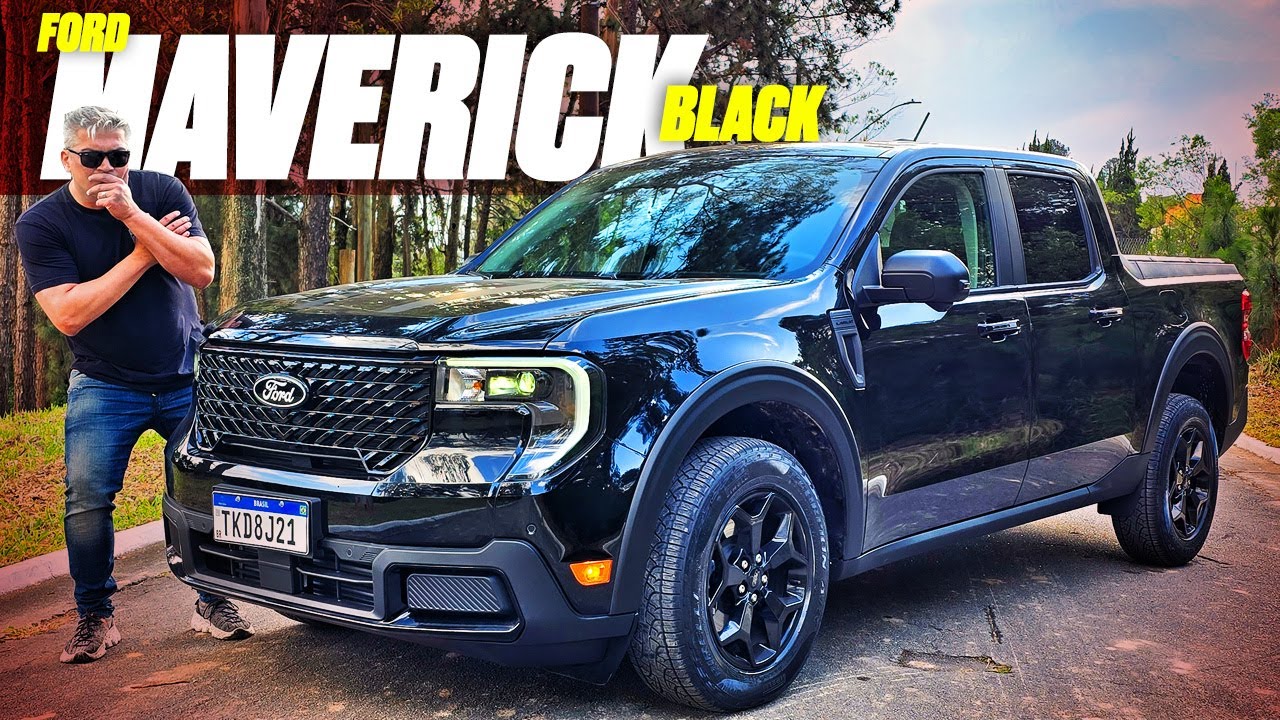 Nova Ford Maverick Black - VALE OS R$ 219.990? MELHOR QUE A RAMPAGE? ANDA BEM? BEBE MUITO? VEM VER!
