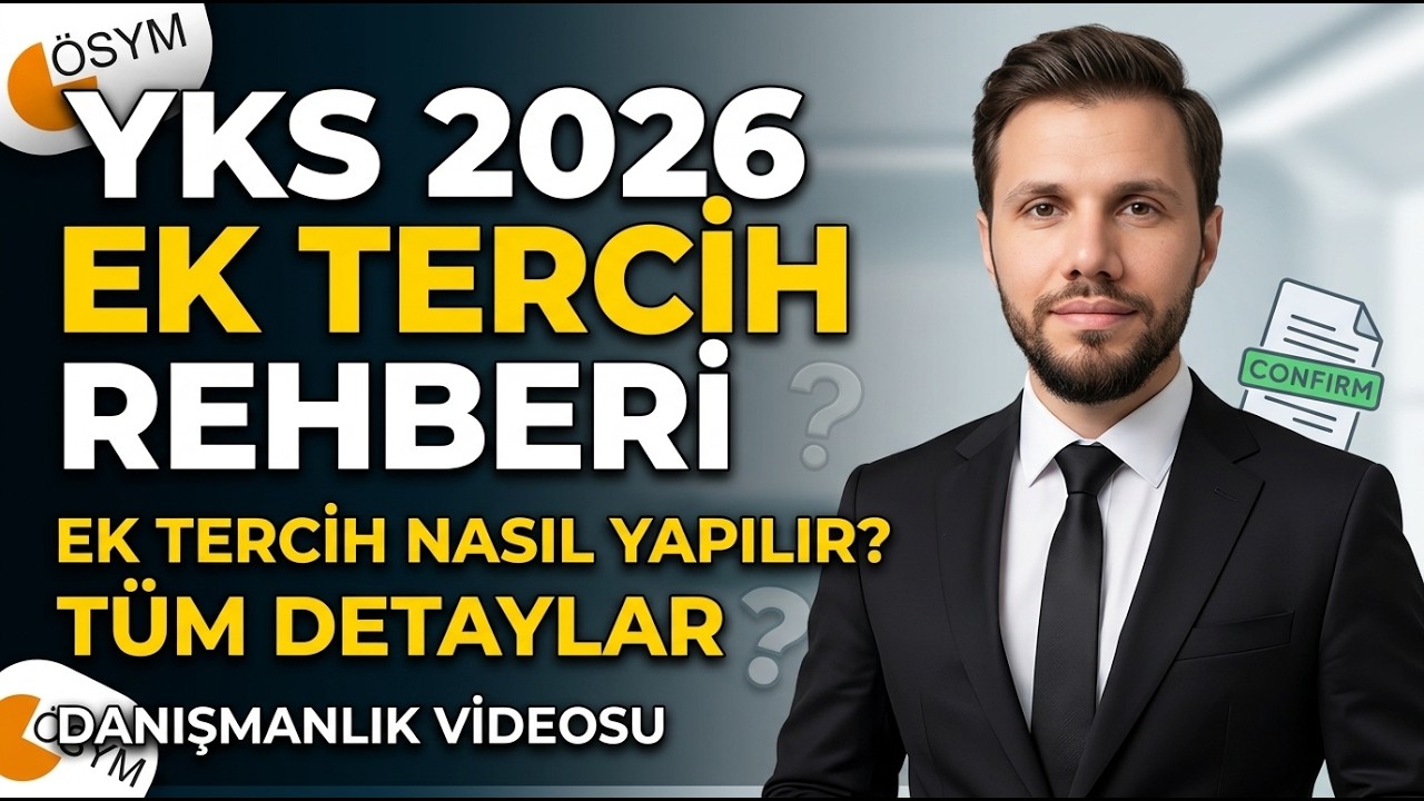 YKS 2026 EK TERCİH REHBERİ (Yks Ek Tercihi Nasıl Yapılır?)