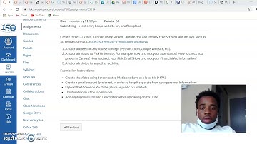Showing how to check attendance, grades and etc on Canvas