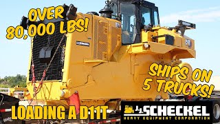 Shipping a CAT D11 Dozer to Ohio. #heavyequipment #caterpillarequipment #heavyhaul #oversizeload