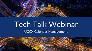 UCCX Calendar Management