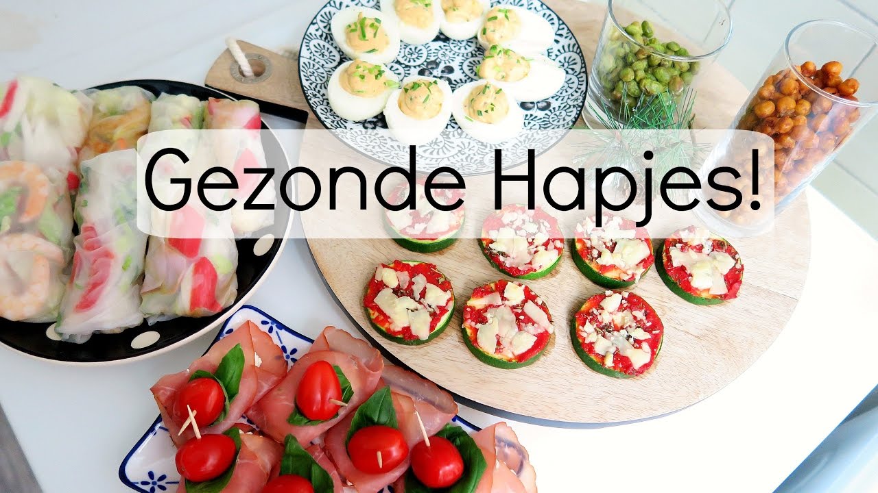 Fonkelnieuw 6x Recept: Gezonde Hapjes voor tijdens de Feestdagen - YouTube ZW-87