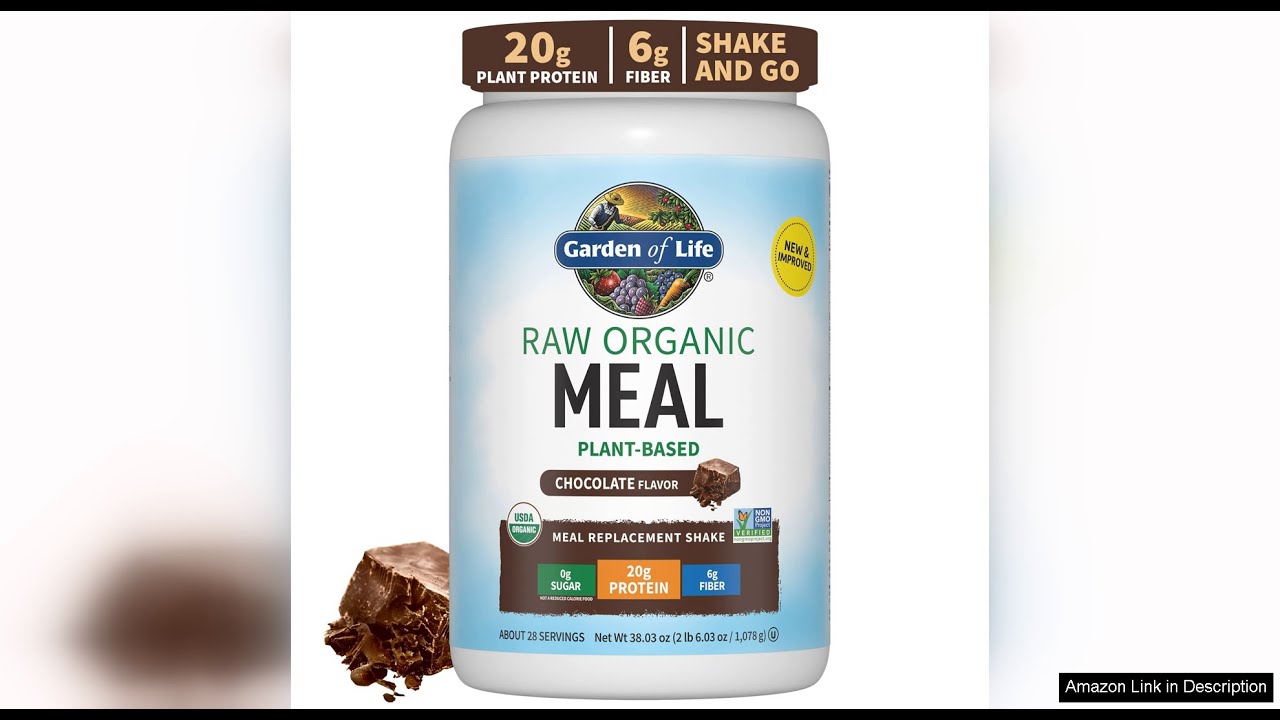 Garden of Life Raw Organic Meal Replacement Shakes Chocolate Plant