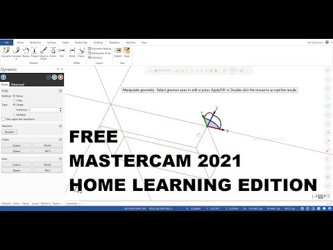 FREE VERSION OF MASTERCAM 2021 HLE BASICS PT1