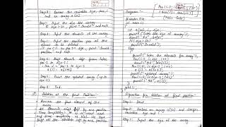 Array .# complete all topics in array(definition ,all operations of array in data structure 