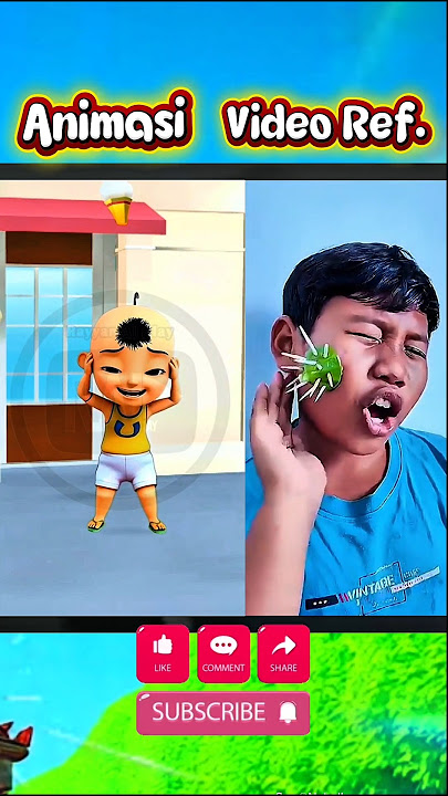 Upin Ketapan Bulubabi‼️😱😱 Animation vs Original #upinipin #shorts #viralshorts #trending