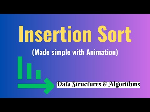 Insertion sort algorithm