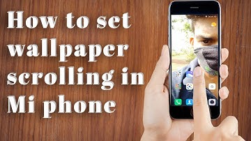 How to set wallpaper scrolling in mi phone || homescreen scroll in miui11 || homescreen scrolling ||