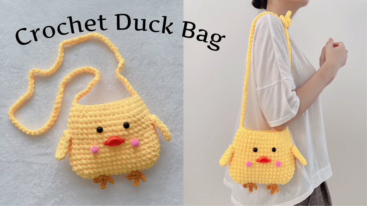 Crochet Duck Bag | Móc túi Vịt vàng