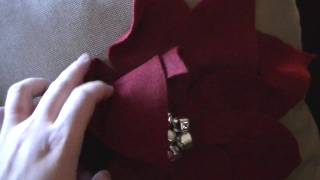 How to make a Poinsettia Pillow