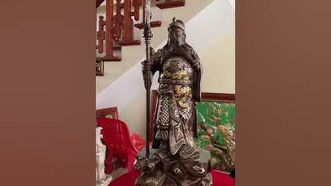 Tượng Quan Công Khảm Ngũ Sắc Cao cấp