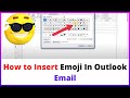how to add emoji to outlook email?