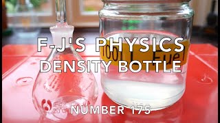 Density Bottle (Water vs Avgas) - F-J's Physics - Video 175