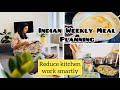Indian weekly meal planning  prep for busy moms part 1simple tips to reduce time  work in kitchen