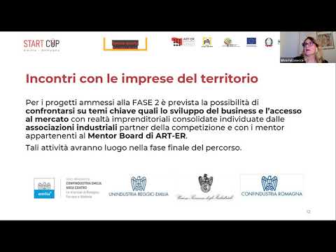 Start Cup Emilia-Romagna  2021 - Presentazione percorso e approfondimento sul modulo di candidatura