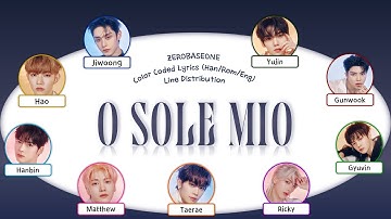 How Would ZEROBASEONE sing O Sole Mio by IZ*ONE [Line Distribution, Color Coded]