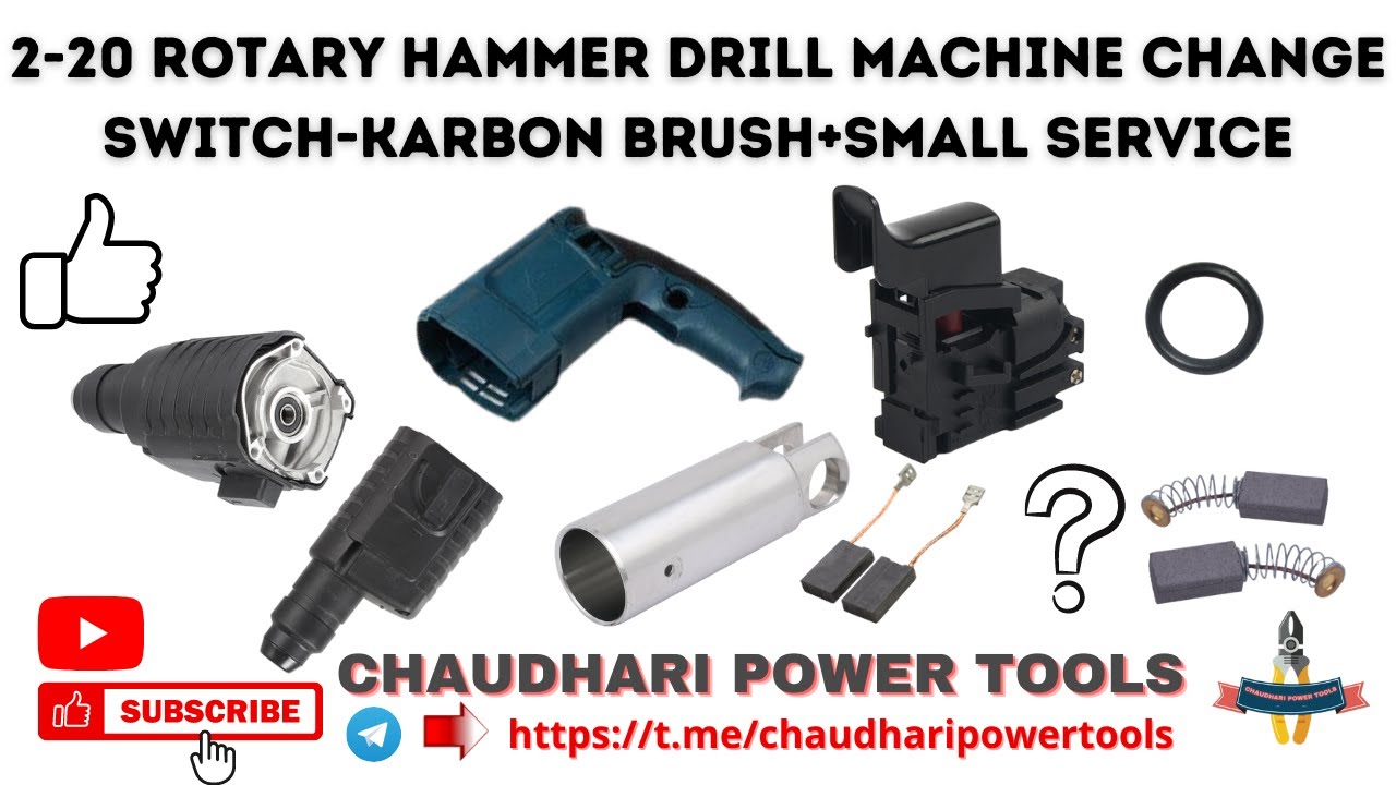 220 hammer drill repair ! 20mm hammer drill machine repair ! change