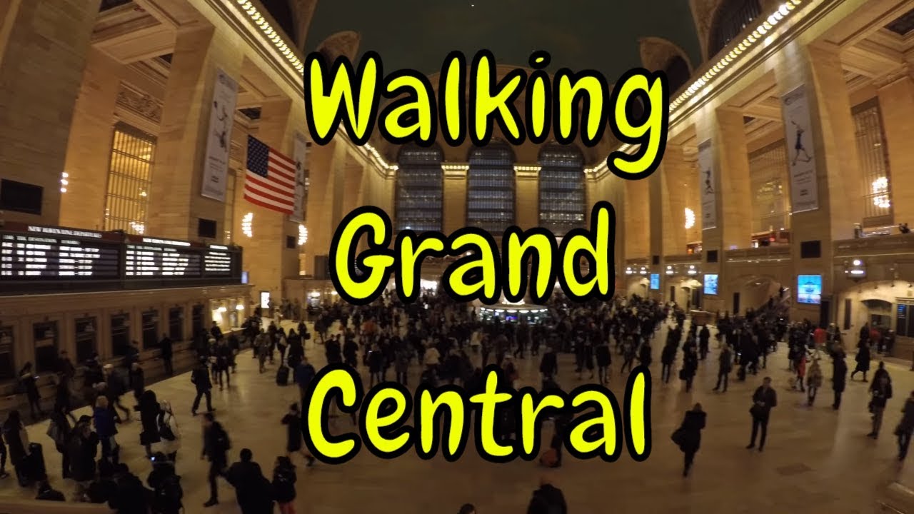 ⁴ᴷ Walking Tour of Grand Central Terminal, NYC during a Friday evening Rush Hour