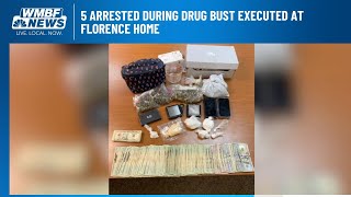 5 arrested during drug bust executed at Florence home