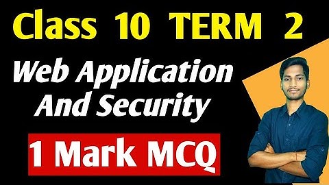 MCQ Web Application And Security Class 10 | #term2 Employability Skills | Most Important